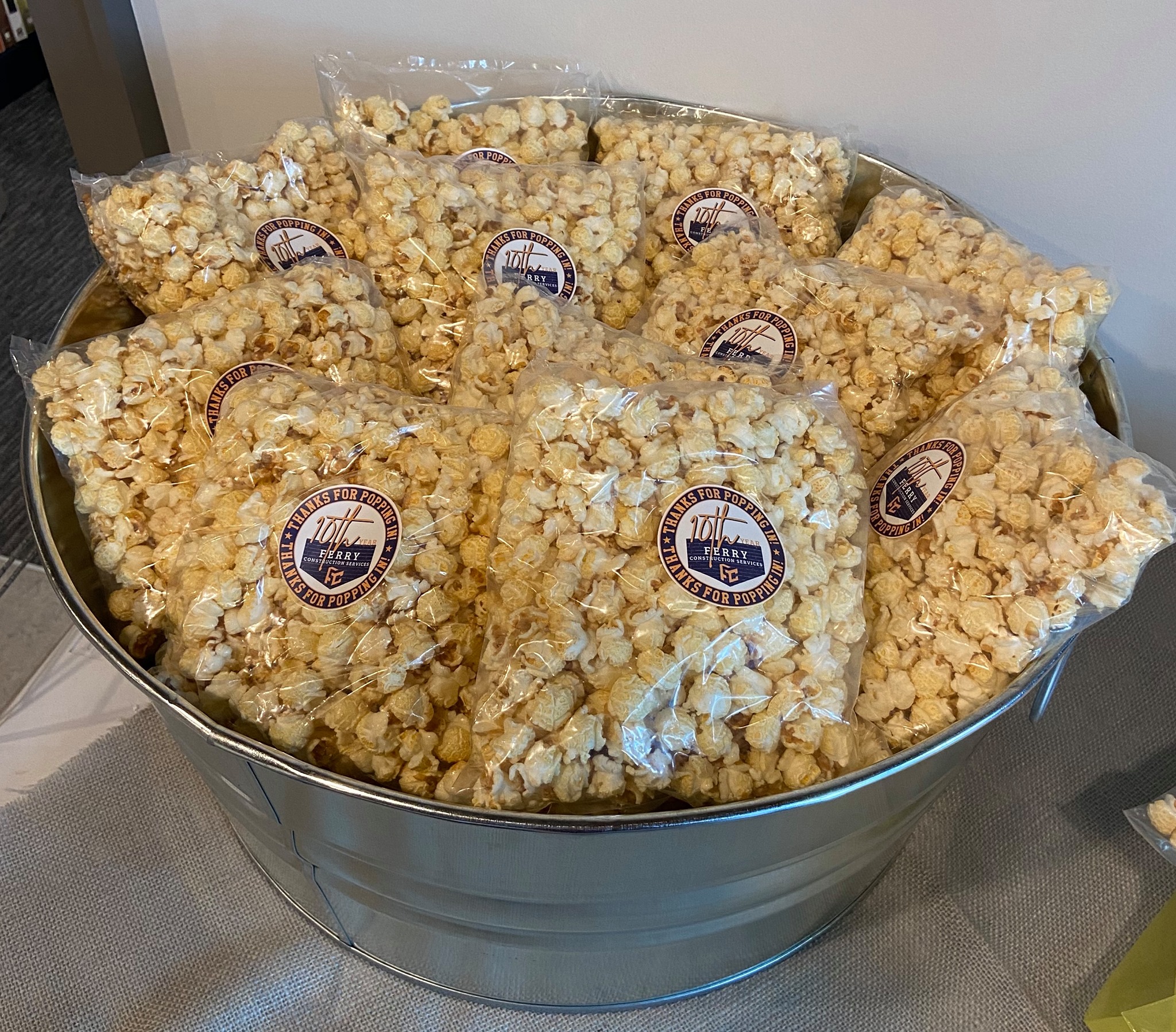 Bigfoot Popcorn bucket of popcorn