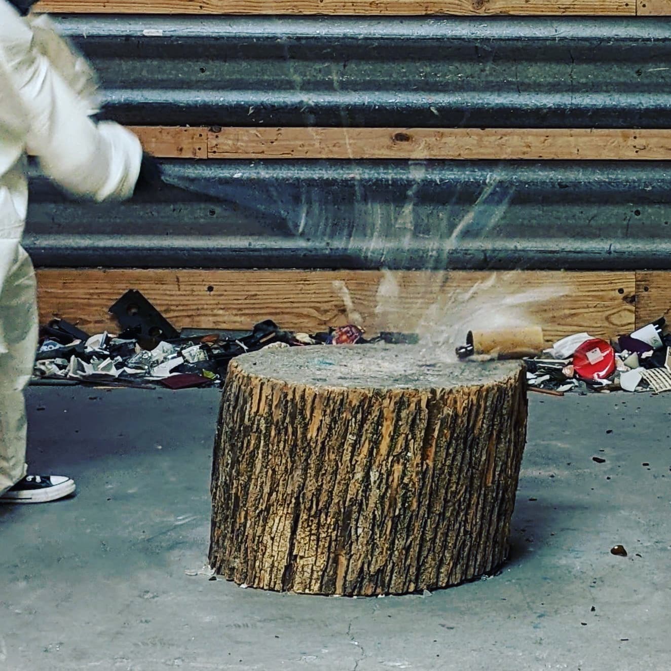 Rocky Top Rage Room smash in progress