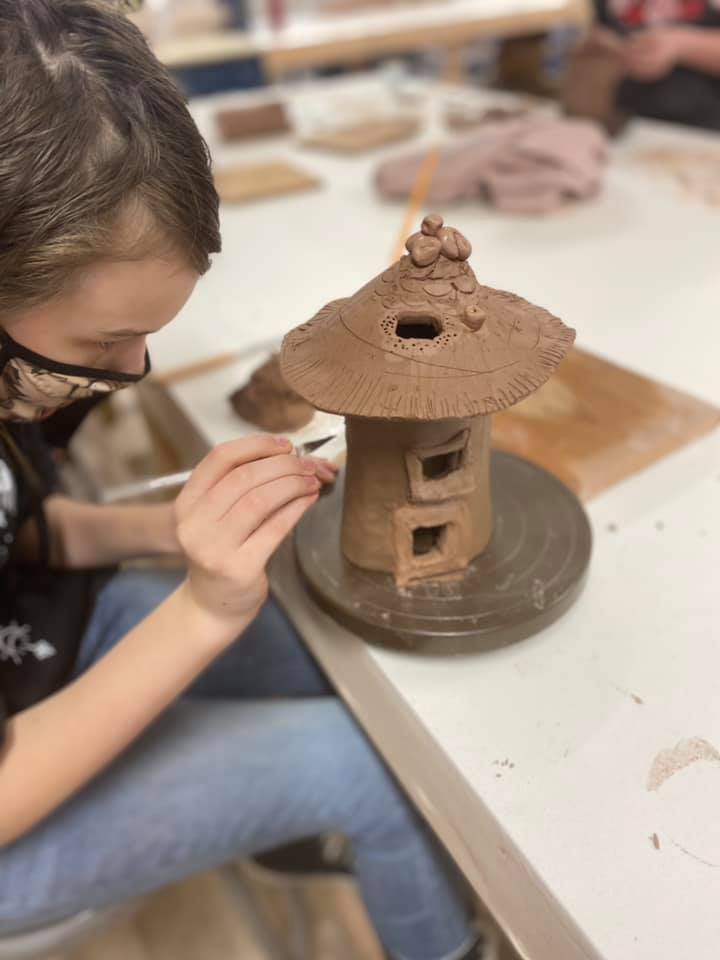 Studio 212 Faerie House hand thrown pottery