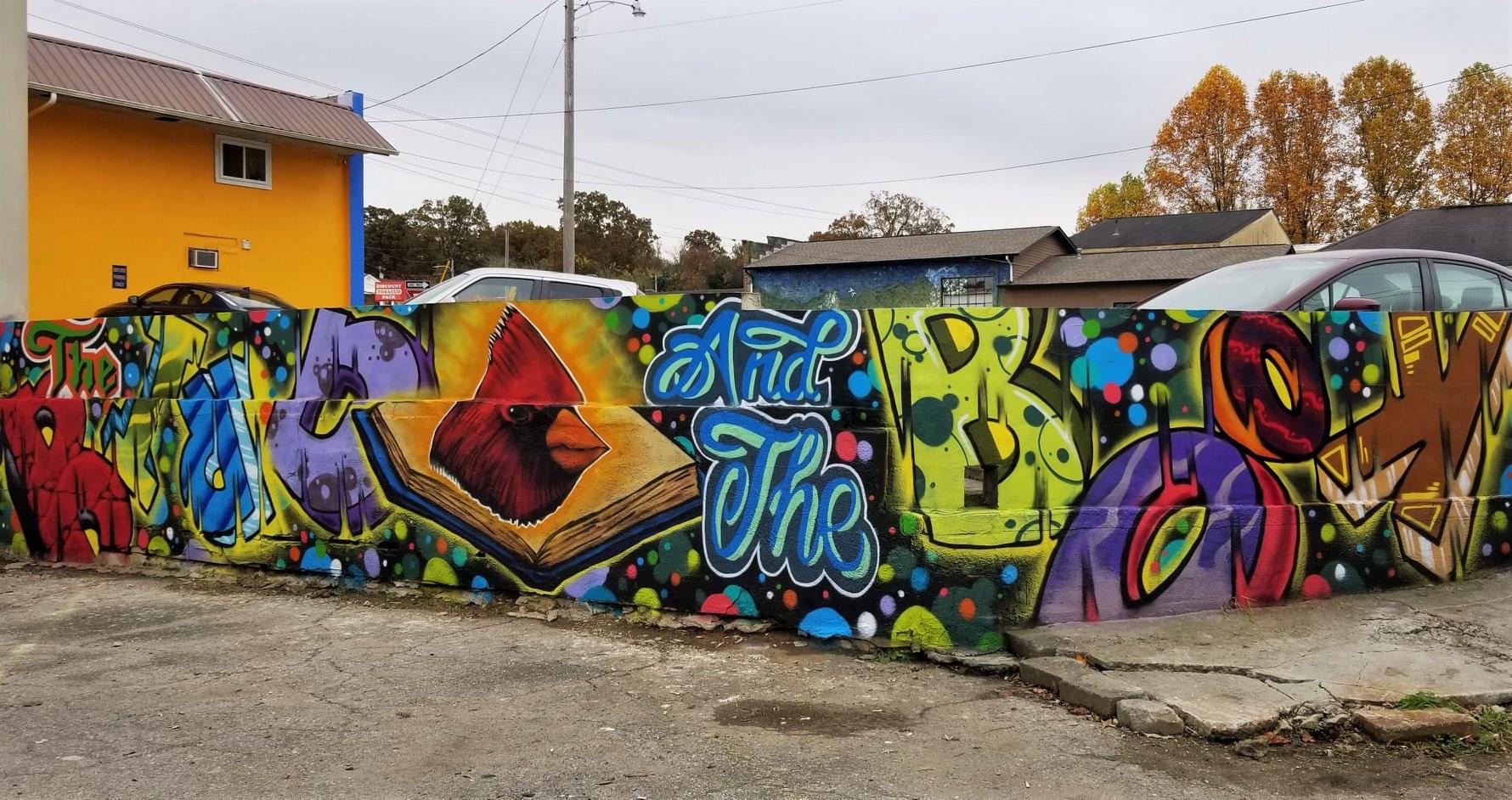 The Bird and The Book Mural