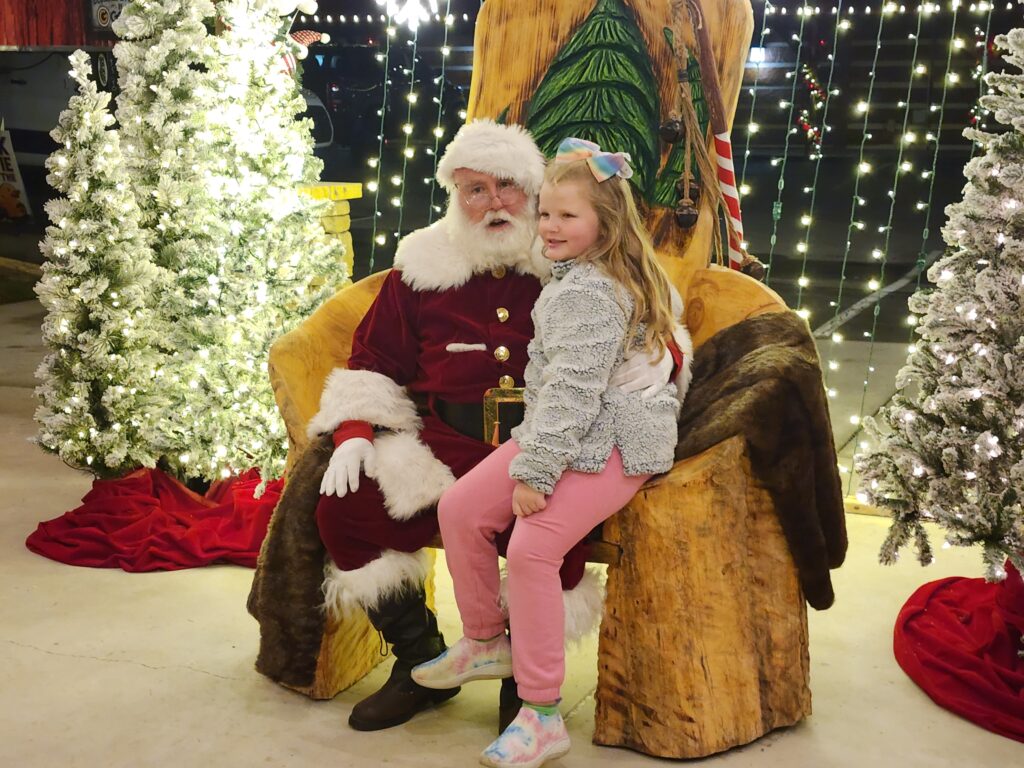 Smoky Mountain Lights Visit with Santa