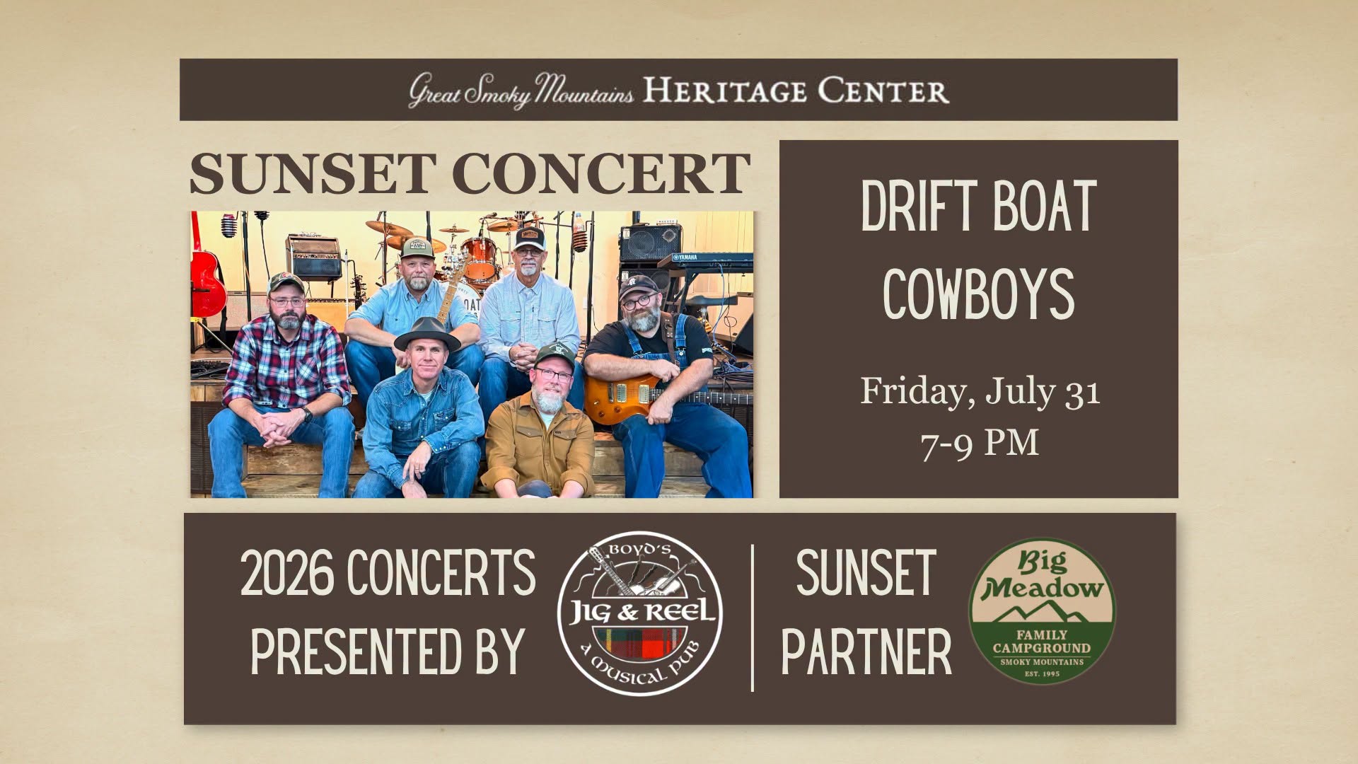 Sunset Concert: Drift Boat Cowboys