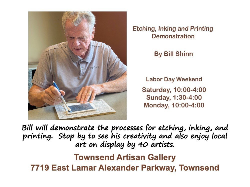 Etching, Inking, and Printing Demonstration by Bill Shinn