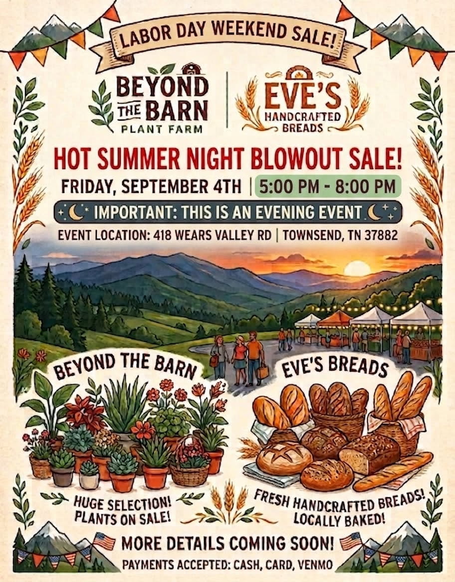 Beyond the Barn and Eve’s Breads Blowout